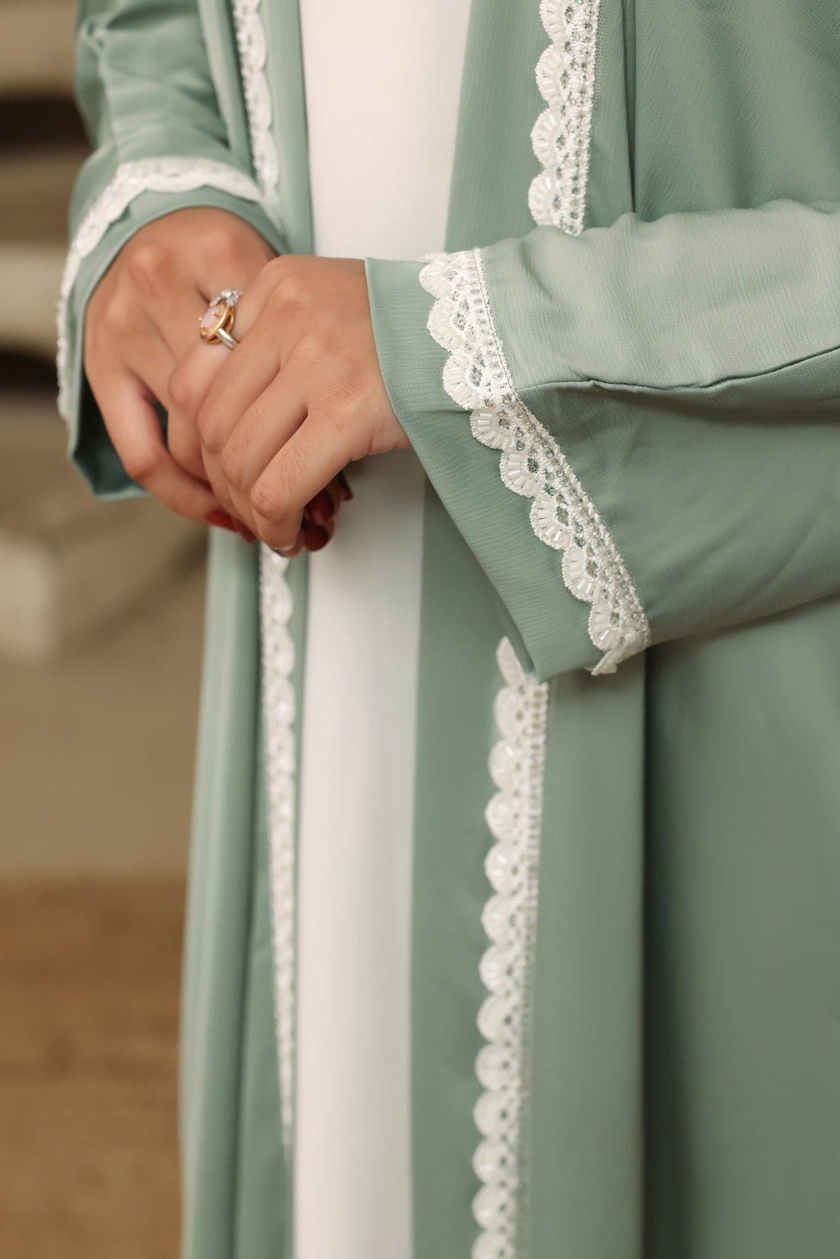 Muntaha | Light Green ABY-267