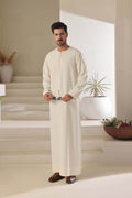 Cream Emarati Jubbah | J010 - Al-Deebaj