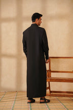 Black Saudi Jubbah | J020 - Al-Deebaj