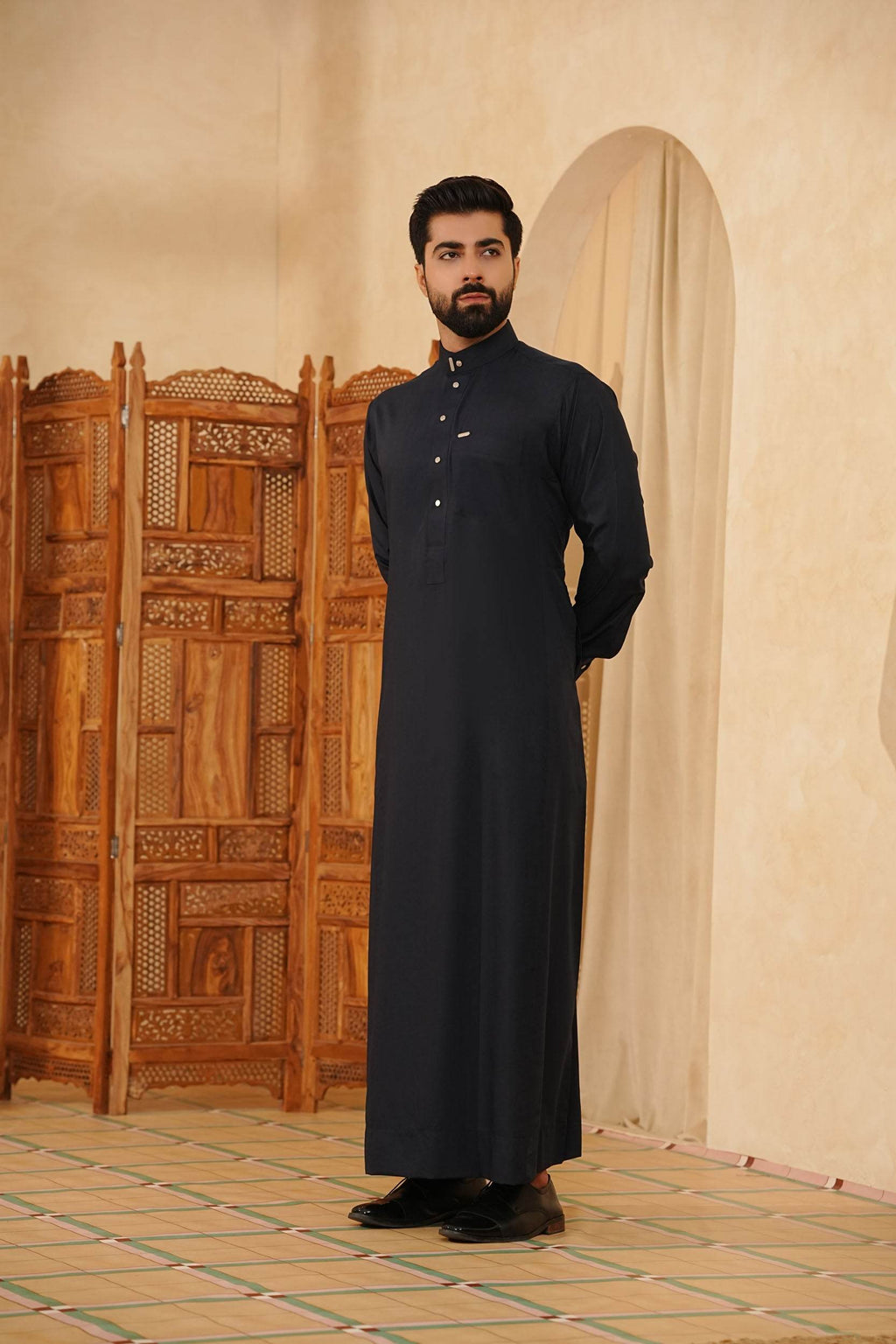Navy Saudi Jubbah | J021 - Al-Deebaj