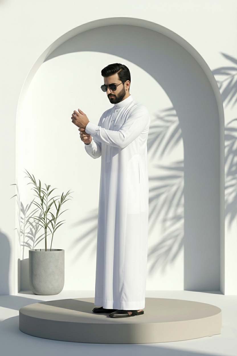 White Plain Jubbah | J024