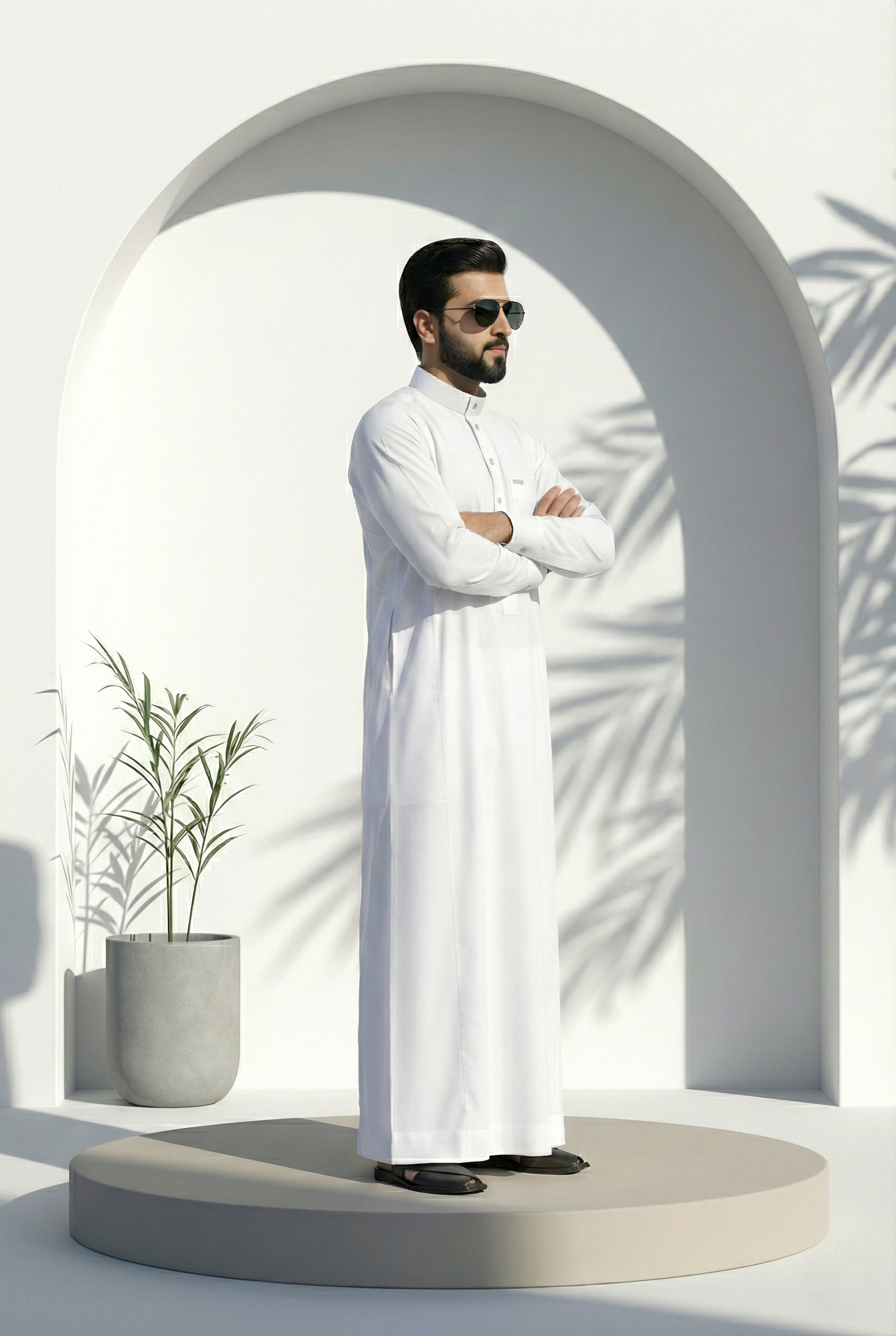 White Plain Jubbah | J024