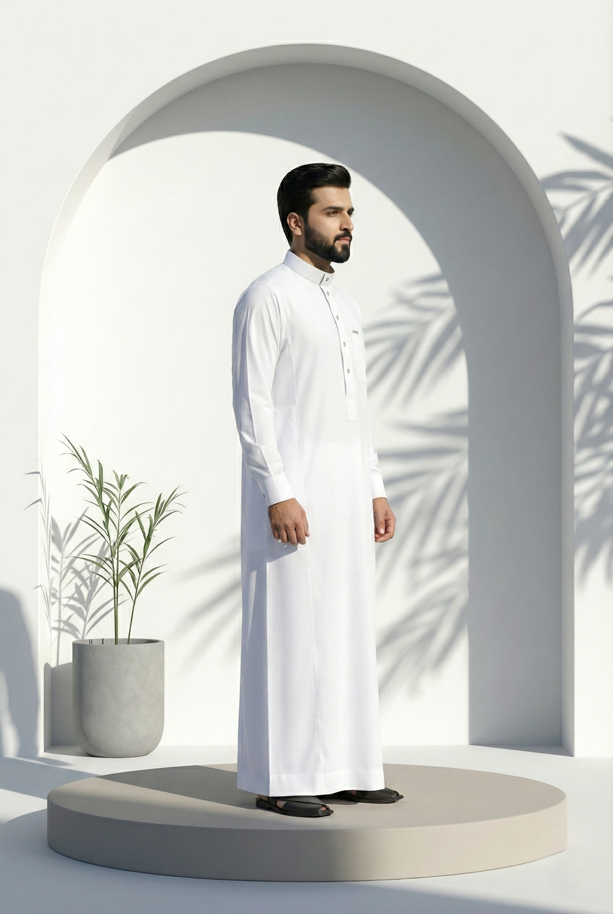 White Plain Jubbah | J024