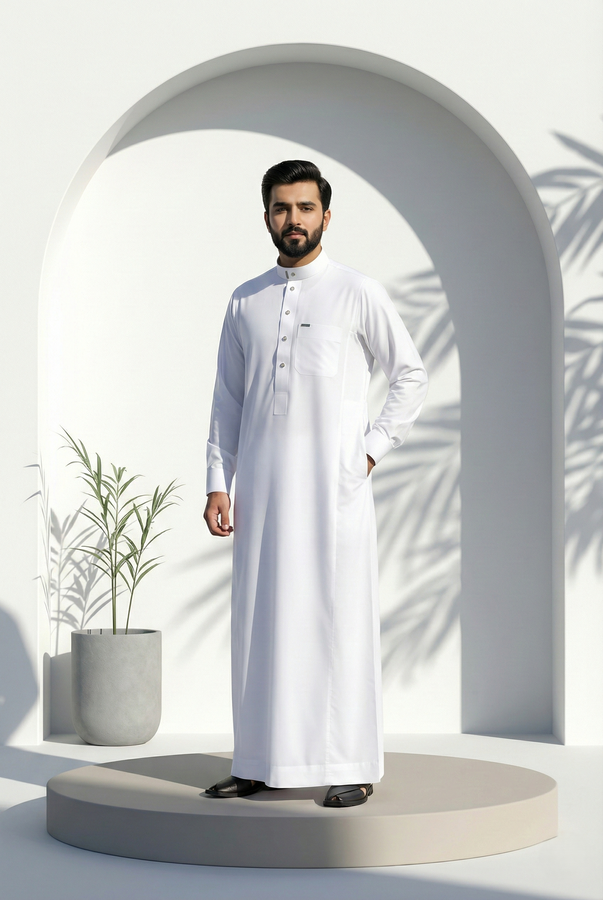 White Plain Jubbah | J024