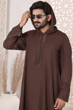 Choc Brown Emb Jubbah | J053