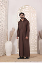 Choc Brown Emb Jubbah | J053