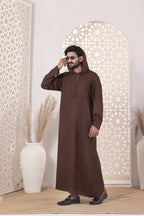Choc Brown Emb Jubbah | J053