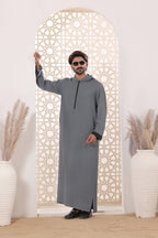 Grey Hoodie Jubbah | J051