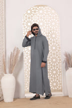 Grey Hoodie Jubbah | J051