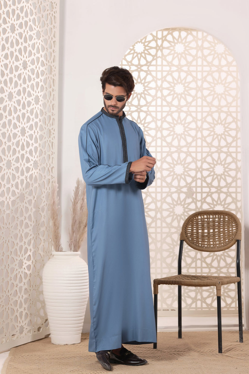 Greyish Blue Jubbah | J048
