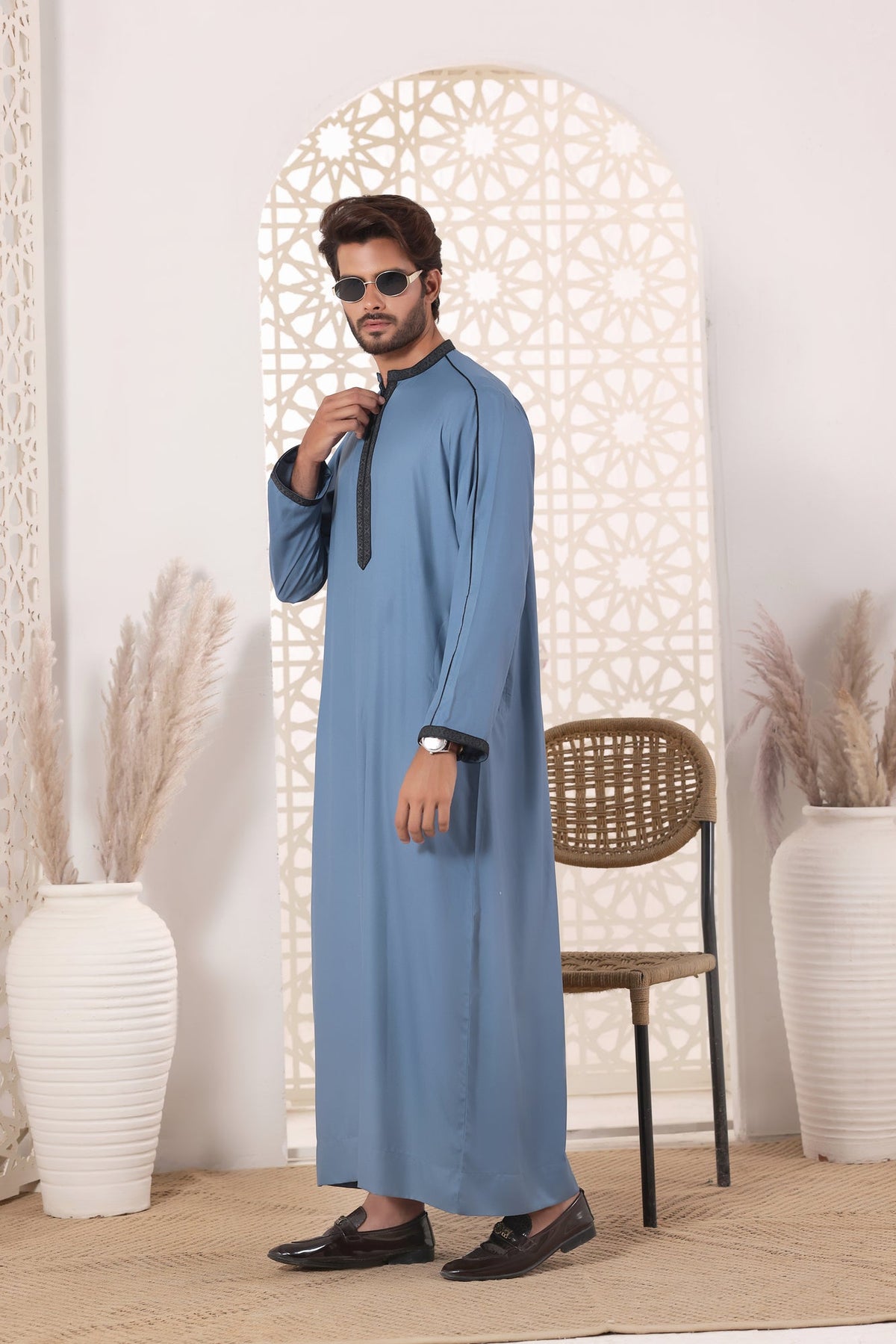Greyish Blue Jubbah | J048