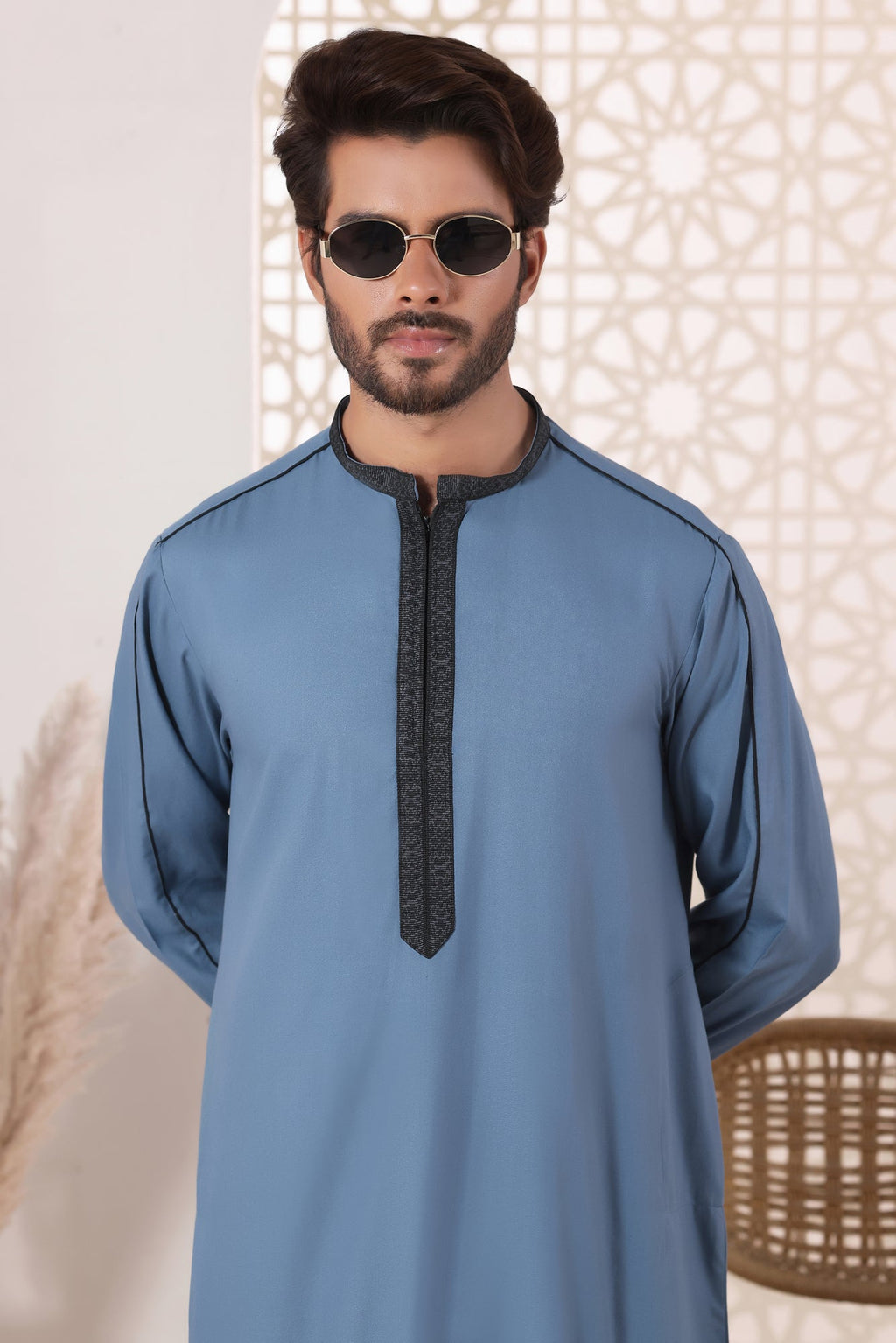 Greyish Blue Jubbah | J048